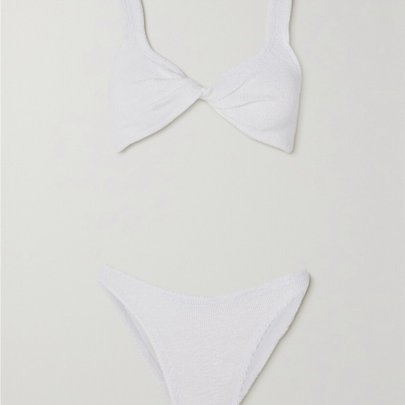 NWT Hunza g Juno bikini set in white one size - Picture 5 of 8